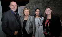 Minister Fitzgerald and Heydi Foster with Mr. and Mrs. McDonagh proud parents of Eileen and Angela McDonagh